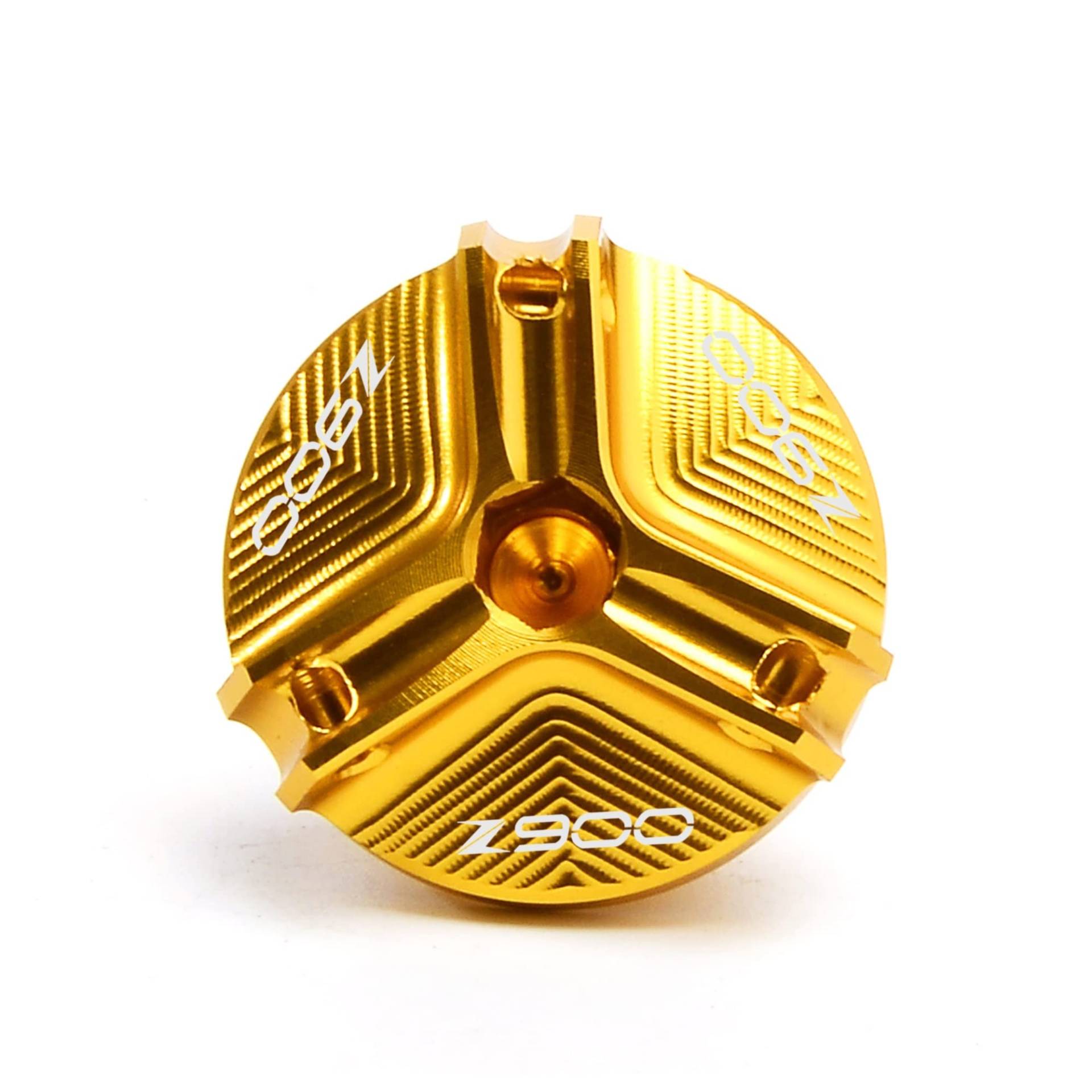 TRNMOP Für Kawasaki Z900 Z 900 ABS 2017-2022 2021 Motorradzubehör Vorderer Hinterer Bremsflüssigkeitsbehälterdeckel Deckel Öleinfülldeckel(Gold) von TRNMOP