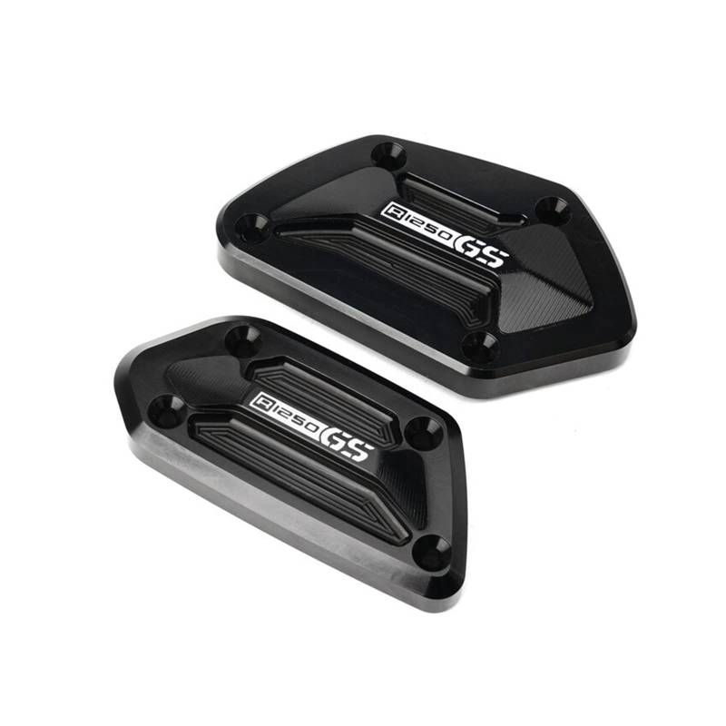 TRNMOP Für R1250GS R 1250 GS R1250 GS Adventure 2018-2021 2020 Motorradzubehör CNC Vorderradbremse Ölbehälter Tankdeckel(SCHWARZ) von TRNMOP