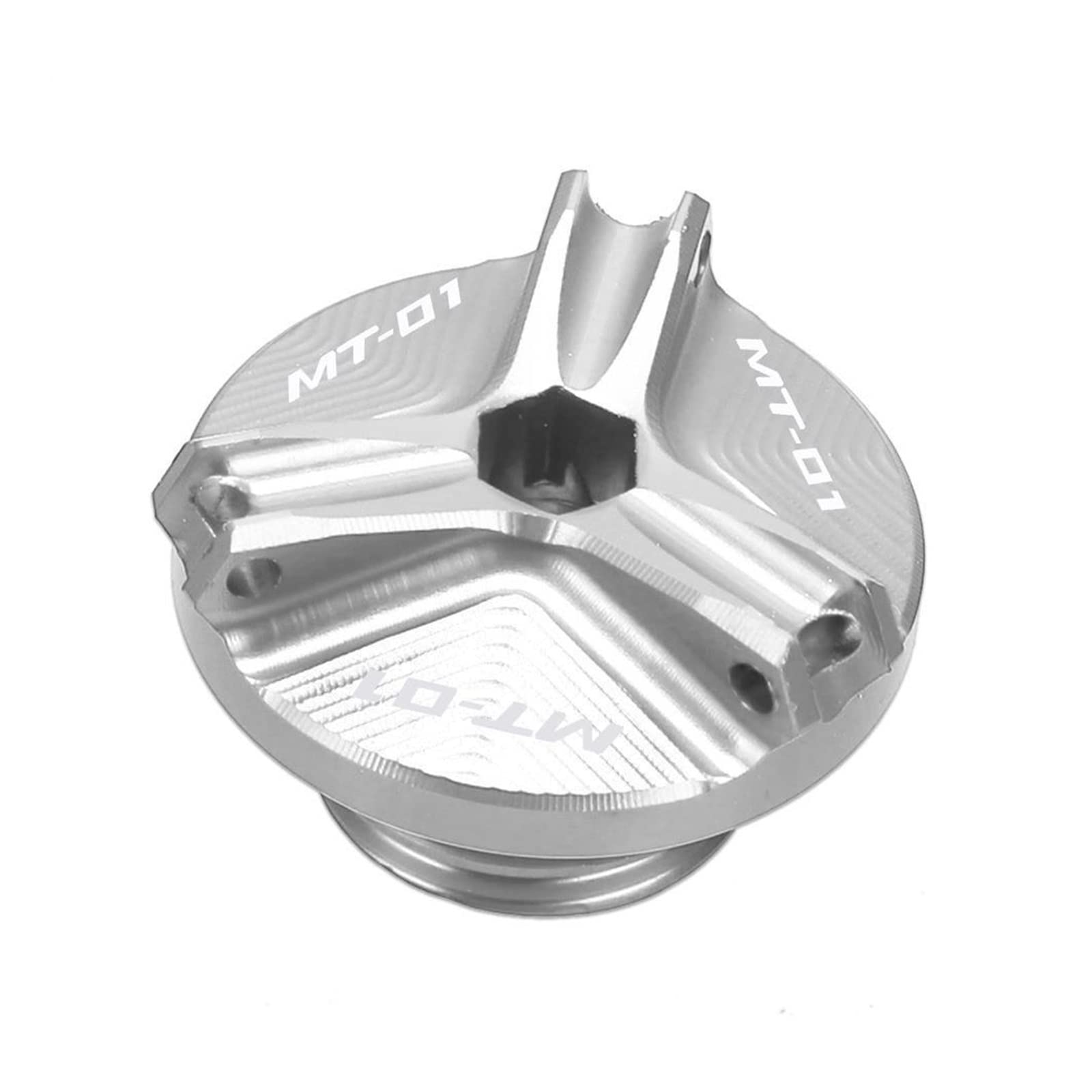 TRNMOP Für Yamaha MT-01 2005-2011 2006 MT10 MT-03 MT-25 2016-2019 MT-07 2014-2019 Motorrad Motor Öleinfüllstutzen Verschlusskappe Schraube(Silber) von TRNMOP