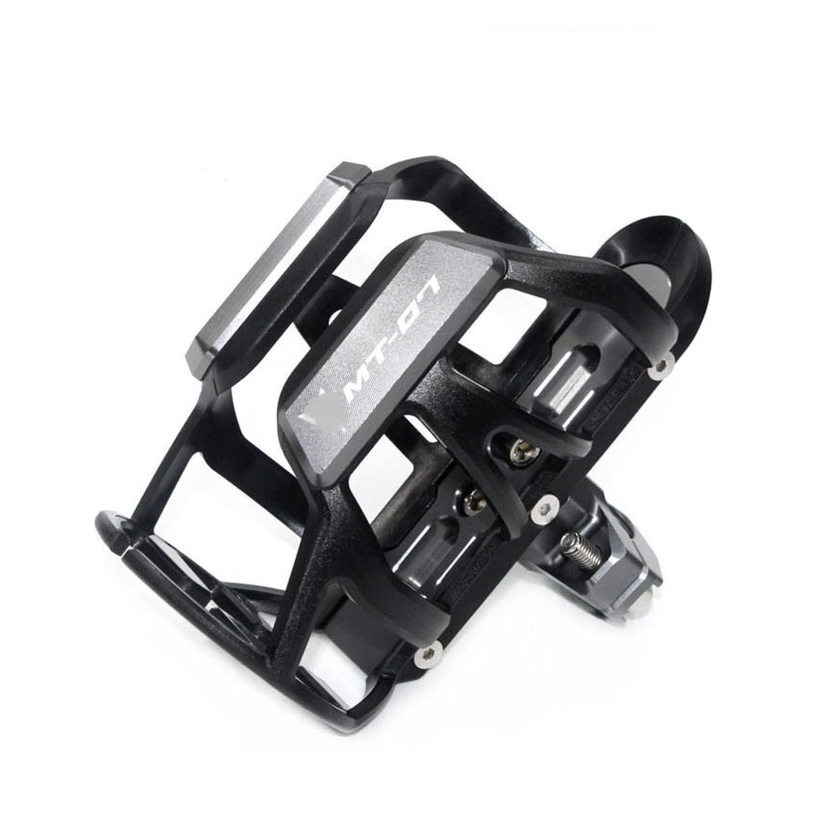 TRNMOP Für Yamaha MT-07 MT07 Mt-07 Mt07 CNC Motorrad Lenker Stoßstange Getränkehalter Getränkehalter(Grau) von TRNMOP