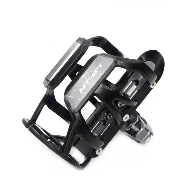 TRNMOP Für Yamaha MT-07 MT07 Mt-07 Mt07 CNC Motorrad Lenker Stoßstange Getränkehalter Getränkehalter(Grau) von TRNMOP