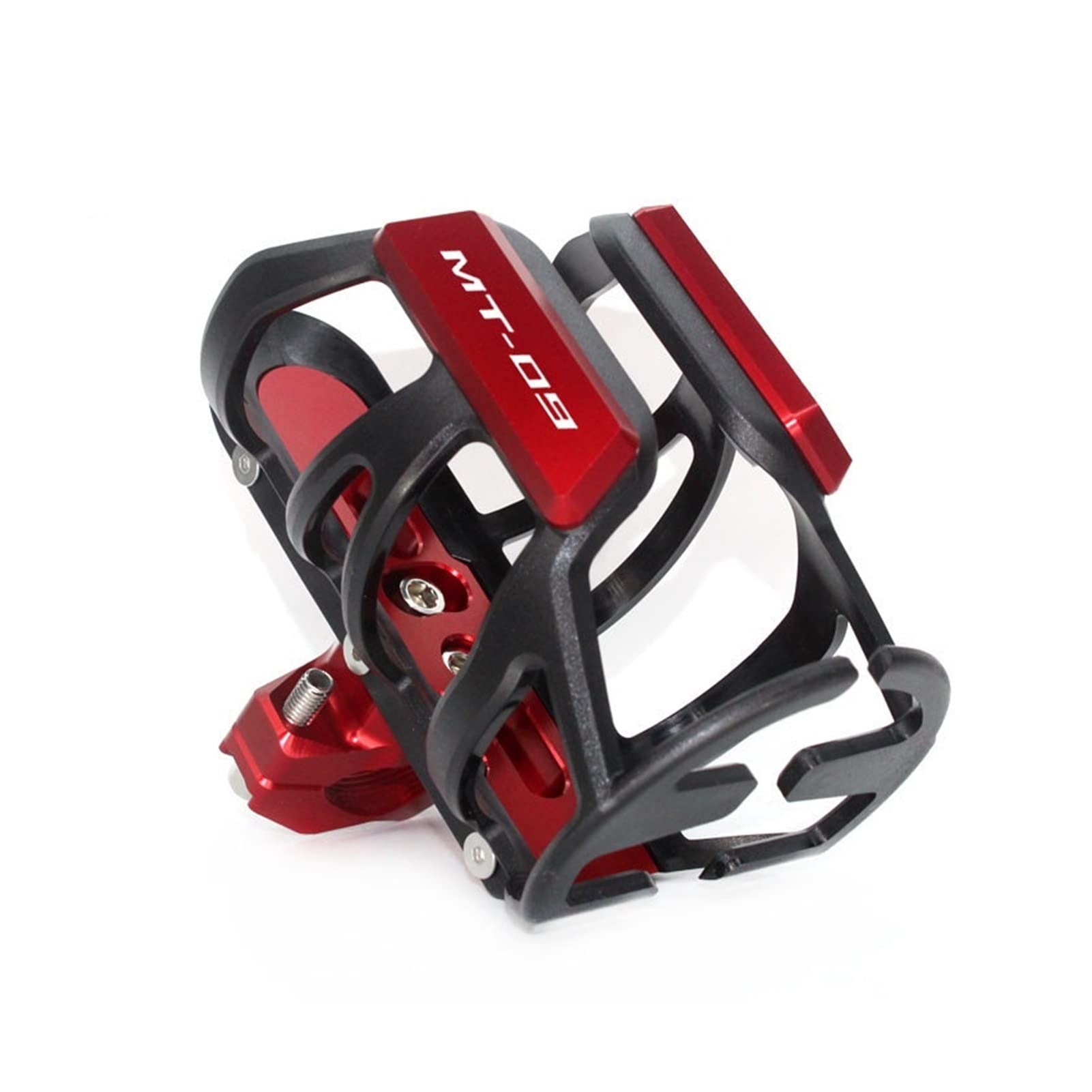 TRNMOP Für Yamaha MT-09 MT09 MT 09 CNC Motorrad Lenker Stoßstange Becherhalter Getränkehalter(ROT) von TRNMOP
