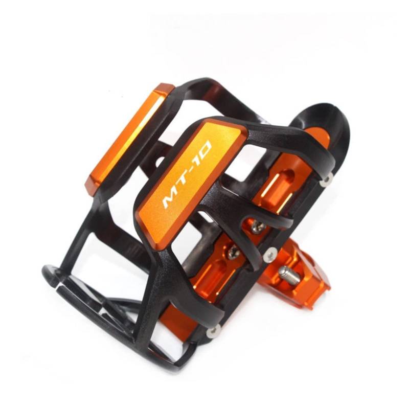 TRNMOP Für Yamaha MT-10 MT10 MT CNC Motorrad Lenker Stoßstange Becherhalter Getränkehalter(ORANGE) von TRNMOP