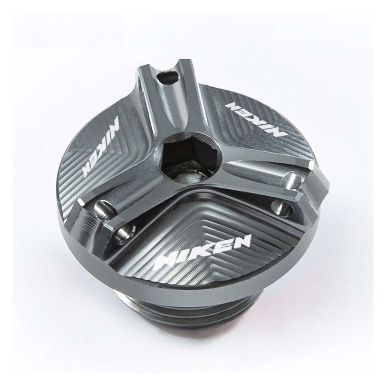 TRNMOP Für Yamaha NIKEN NIKEN GT 2018-2020 2021 2022 Motorrad Öleinfülldeckel Ölfilterdeckel Zubehör(Grau) von TRNMOP