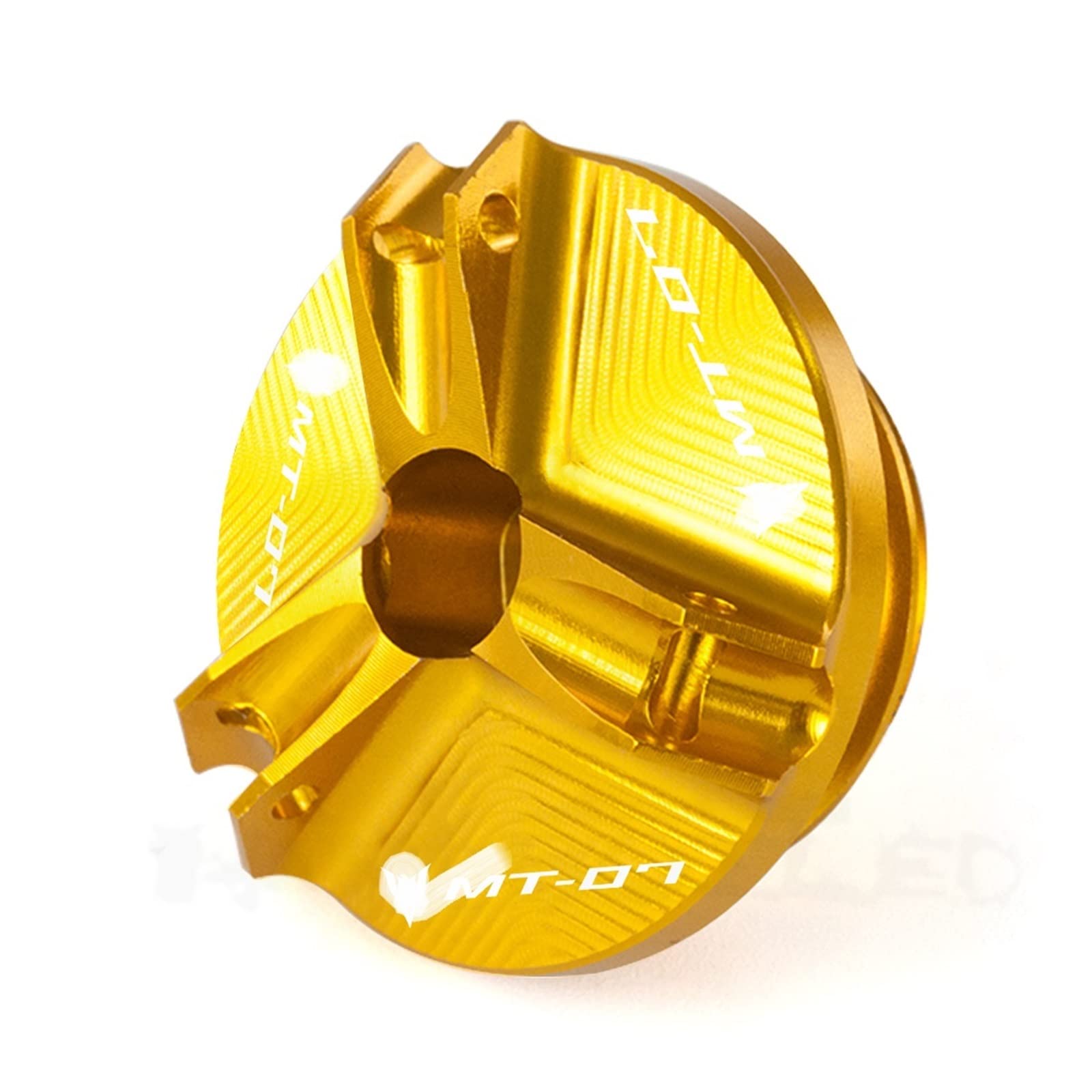 TRNMOP Motorrad Motor Öleinfüllstutzen Verschlusskappe Schraube Für Yamaha MT07 MT-07 FZ07 MT 07 2014-2022(Gold) von TRNMOP