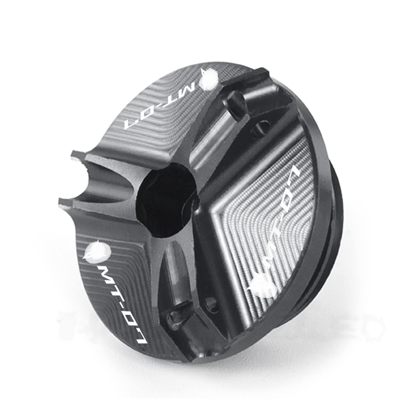 TRNMOP Motorrad Motor Öleinfüllstutzen Verschlusskappe Schraube Für Yamaha MT07 MT-07 FZ07 MT 07 2014-2022(Grau) von TRNMOP