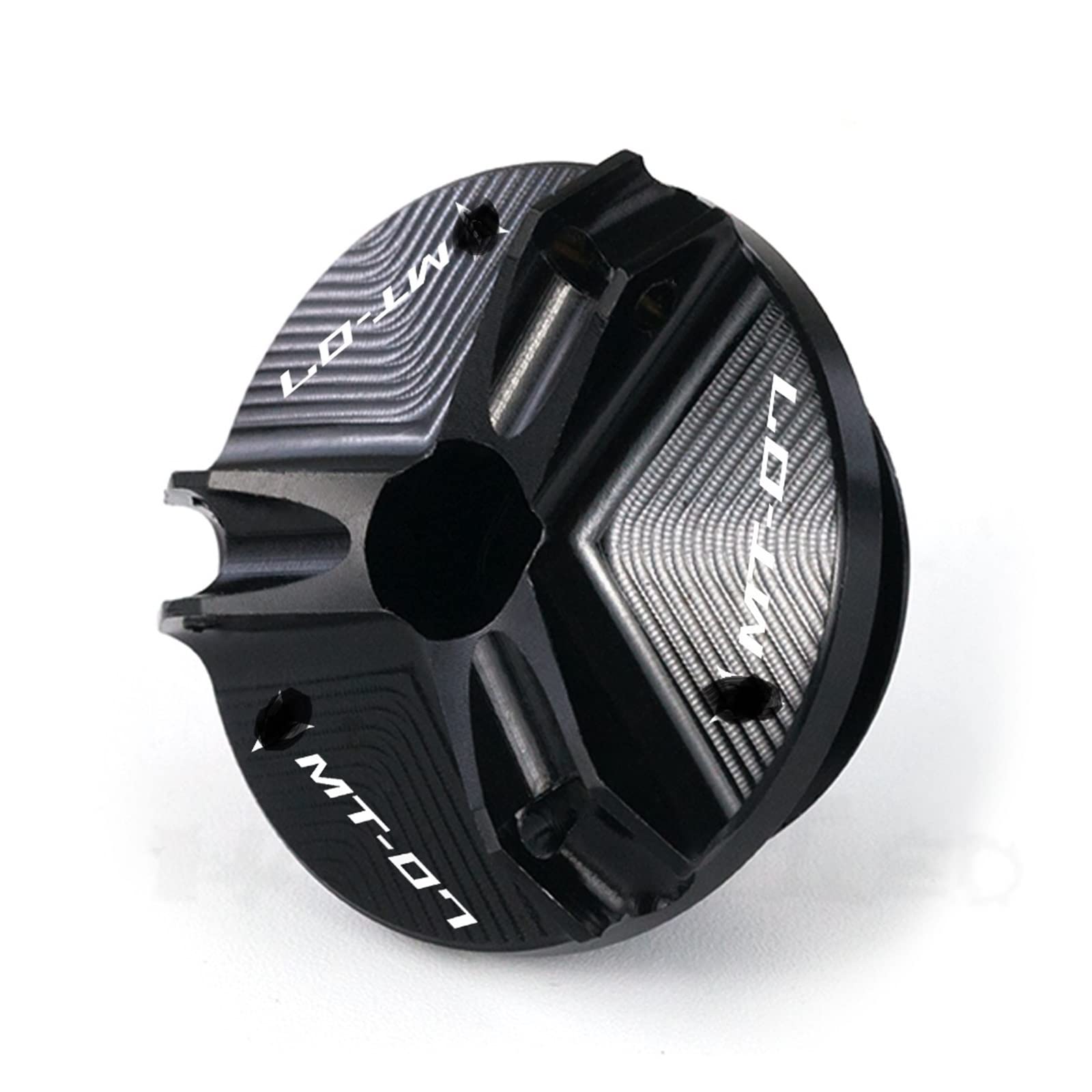 TRNMOP Motorrad Motor Öleinfüllstutzen Verschlusskappe Schraube Für Yamaha MT07 MT-07 FZ07 MT 07 2014-2022(SCHWARZ) von TRNMOP