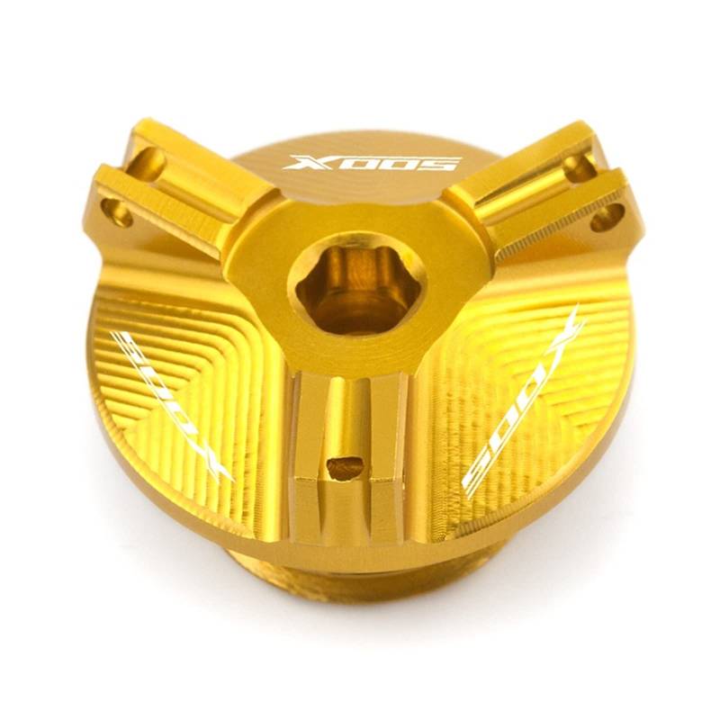 TRNMOP Motorrad Motoröl Kraftstoff Einfüllfilter Tankdeckel Deckel Stecker Für Honda CB500X CB 500X 2013-2020(Gold) von TRNMOP