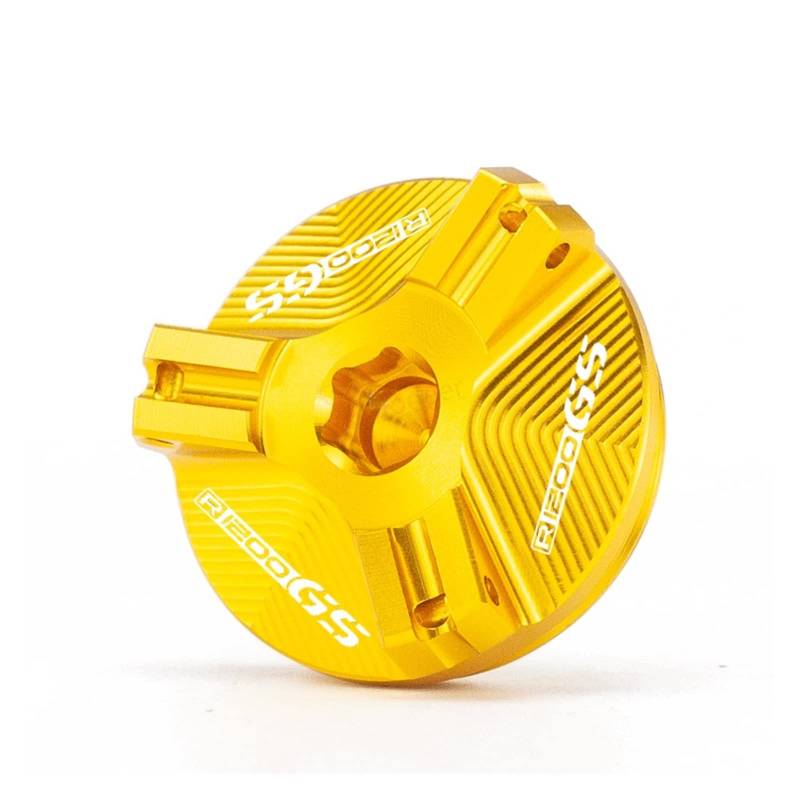 TRNMOP Motorrad Motoröl Kraftstoff Einfüllfilter Tankdeckel Deckel Stecker Für R1200 GS R 1200GS Adventure R1200GS ADV 2007-2013(Gold) von TRNMOP