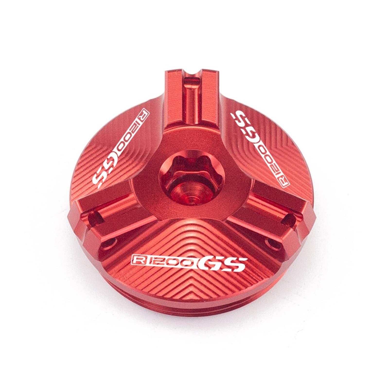 TRNMOP Motorrad Motoröl Kraftstoff Einfüllfilter Tankdeckel Deckel Stecker Für R1200 GS R 1200GS Adventure R1200GS ADV 2007-2013(ROT) von TRNMOP