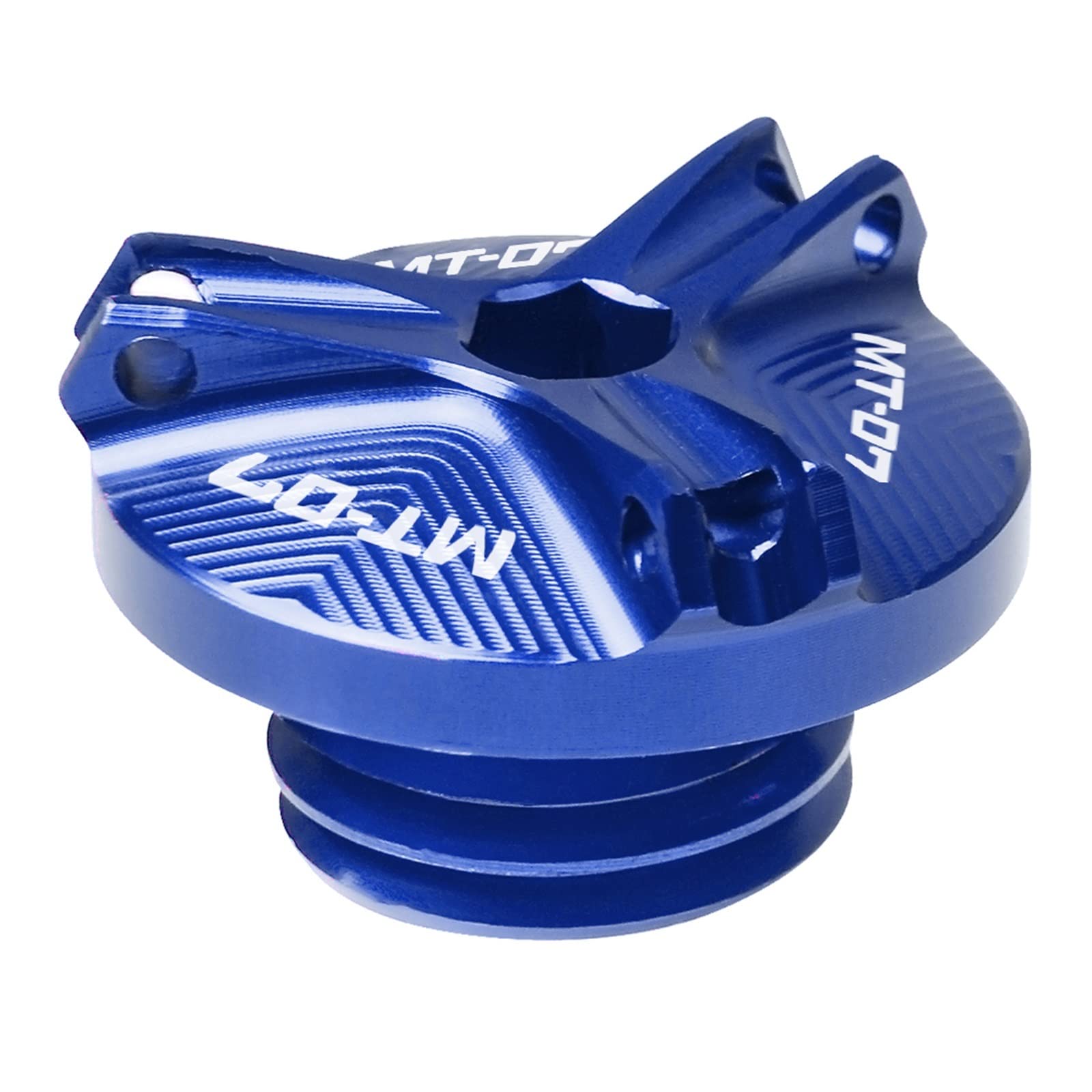 TRNMOP Motorrad Motorstecker Modifizierte Tankabdeckungen Tankdeckel Öldeckel Kraftstofffilter Für Yamaha Mt-07 MT07 Mt07 MT-07 2014-2018(BLAU) von TRNMOP