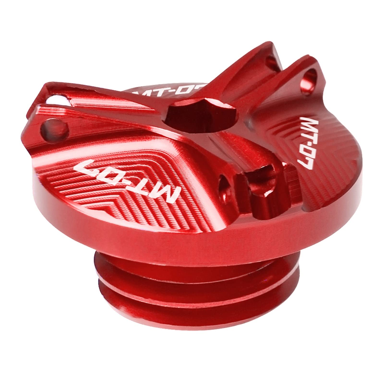 TRNMOP Motorrad Motorstecker Modifizierte Tankabdeckungen Tankdeckel Öldeckel Kraftstofffilter Für Yamaha Mt-07 MT07 Mt07 MT-07 2014-2018(ROT) von TRNMOP