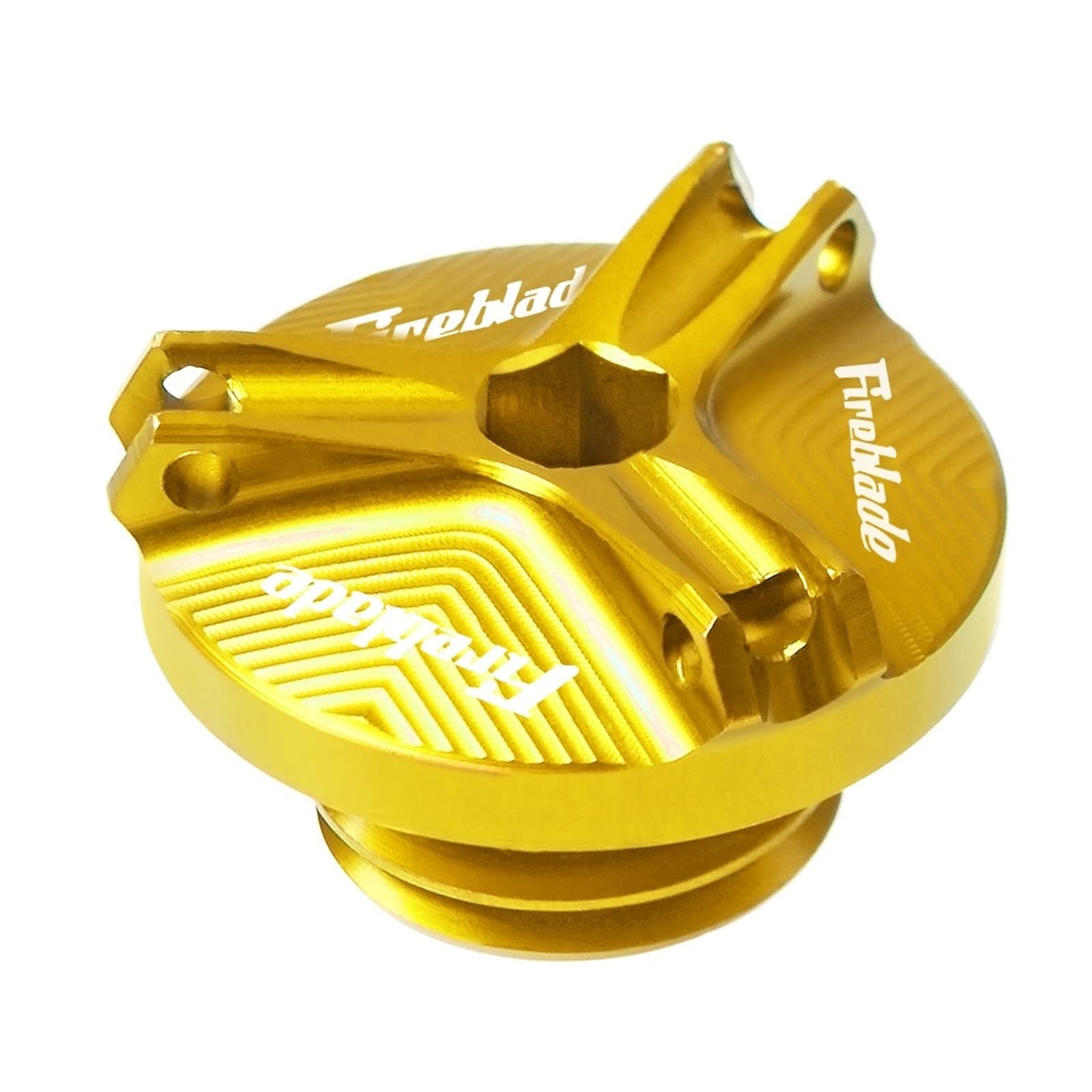 TRNMOP Motorrad Motorstecker Modifizierte Tankabdeckungen Tankdeckel Öldeckel Öldeckel Kraftstofffilter Für Honda CBR1100XX FIREBLADE 2004-2016(Gold) von TRNMOP