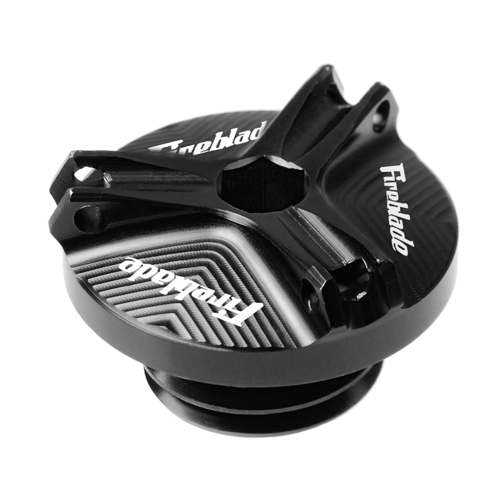 TRNMOP Motorrad Motorstecker Modifizierte Tankabdeckungen Tankdeckel Öldeckel Öldeckel Kraftstofffilter Für Honda CBR1100XX FIREBLADE 2004-2016(SCHWARZ) von TRNMOP