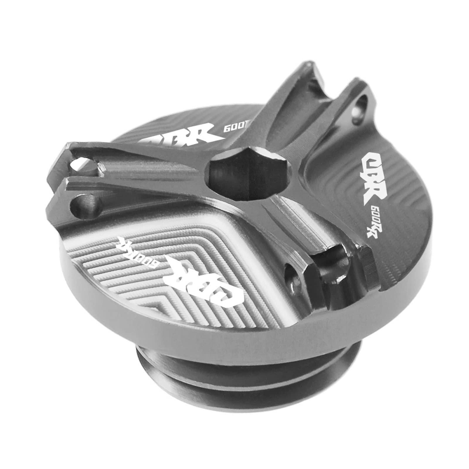 TRNMOP Motorrad Motorstecker Tankabdeckungen Kraftstoffdeckel Öldeckel Kraftstofffilter Öldeckel Für Honda CBR600RR CBR 600RR CBR 600 RR 2003-2018(Grau) von TRNMOP