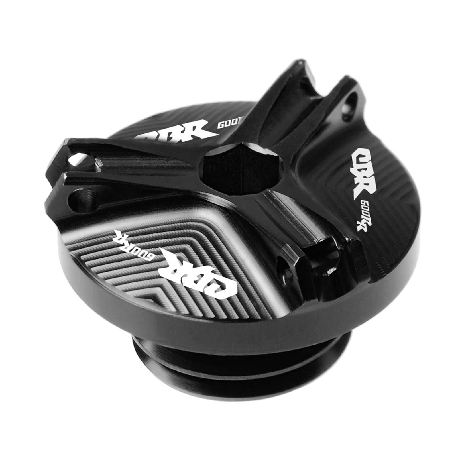 TRNMOP Motorrad Motorstecker Tankabdeckungen Kraftstoffdeckel Öldeckel Kraftstofffilter Öldeckel Für Honda CBR600RR CBR 600RR CBR 600 RR 2003-2018(SCHWARZ) von TRNMOP