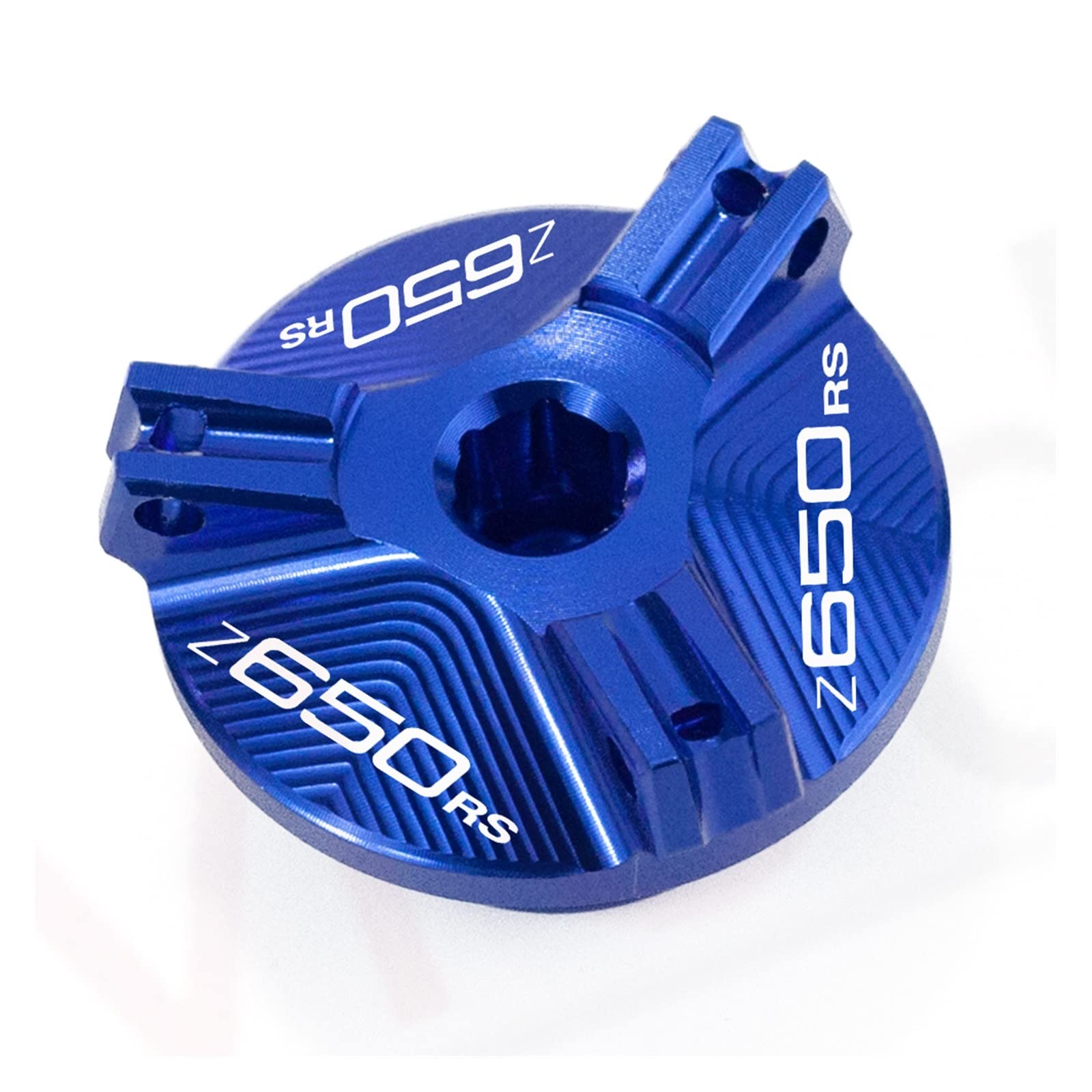 TRNMOP ÖleinfülldeckelAdventure Sports CRF Motorradzubehör Motorsteckerdeckel Für Kawasaki Z650RS Z 650 Z650 RS 2022(BLAU) von TRNMOP