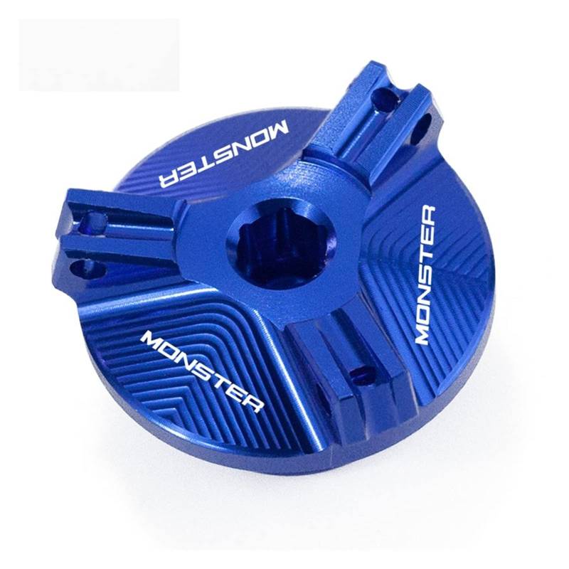 TRNMOP ÖleinfülldeckelAdventure Sports CRF Motorradzubehör Motorverschlussdeckel Für Ducati Monster 696 795 796 821 1200 1200S 1100 EVO(BLAU) von TRNMOP