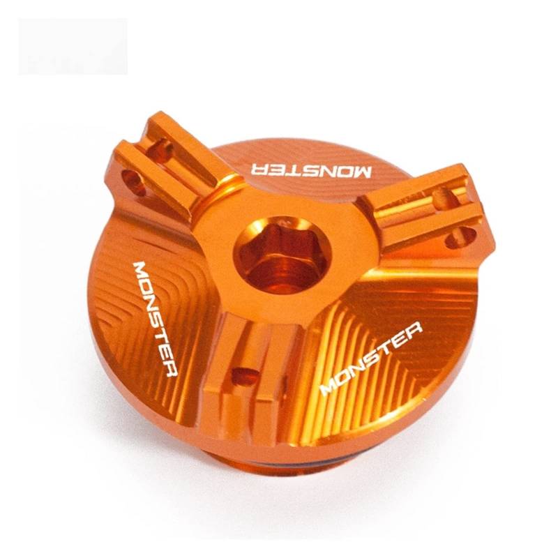 TRNMOP ÖleinfülldeckelAdventure Sports CRF Motorradzubehör Motorverschlussdeckel Für Ducati Monster 696 795 796 821 1200 1200S 1100 EVO(ORANGE) von TRNMOP