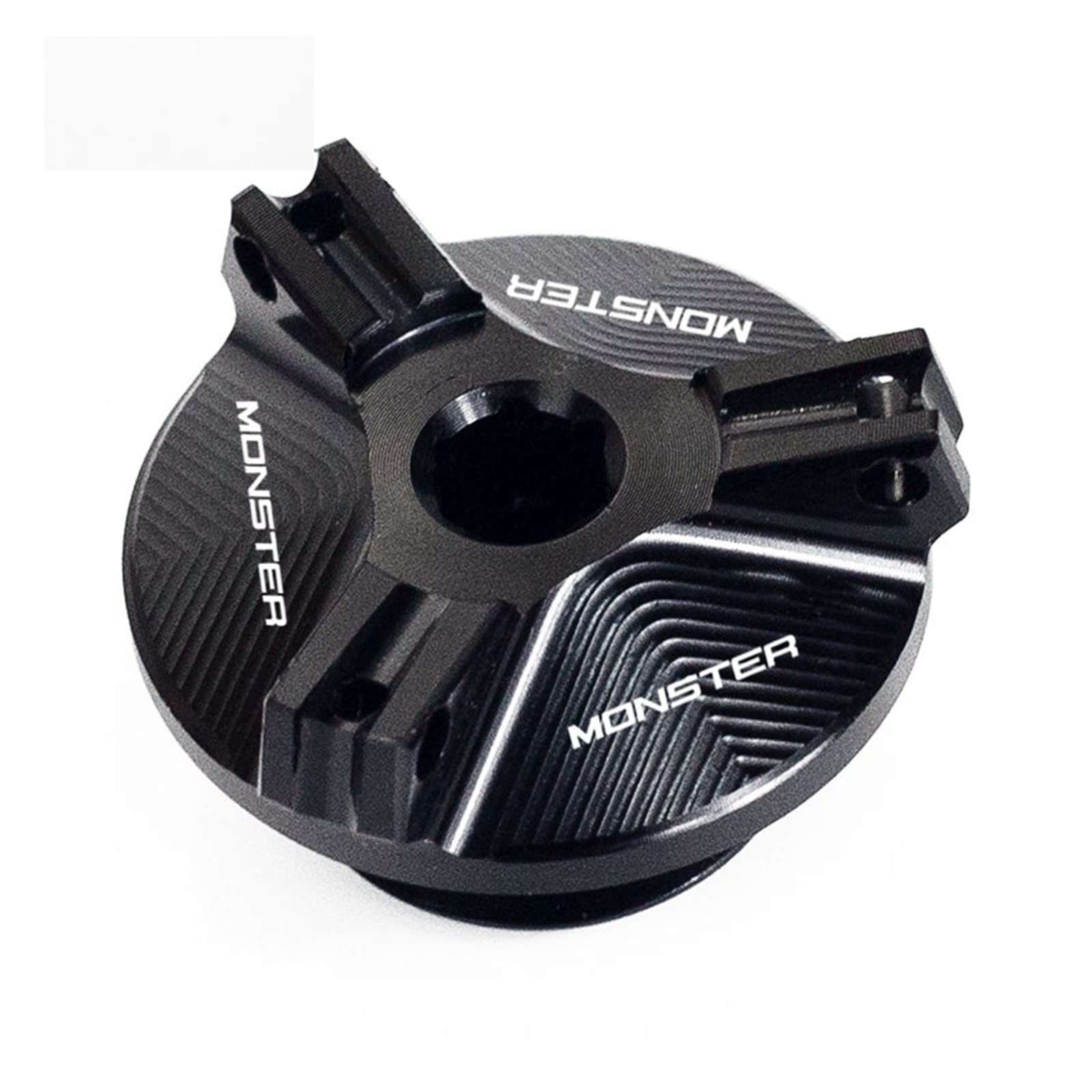 TRNMOP ÖleinfülldeckelAdventure Sports CRF Motorradzubehör Motorverschlussdeckel Für Ducati Monster 696 795 796 821 1200 1200S 1100 EVO(SCHWARZ) von TRNMOP