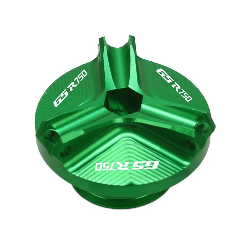 TRNMOP Otorcycle Engine Plug Modified Tank Covers Fuel Cap Öldeckel Öldeckel Kraftstofffilter Für Suzuki GSR750 1960-2016(GRÜN) von TRNMOP