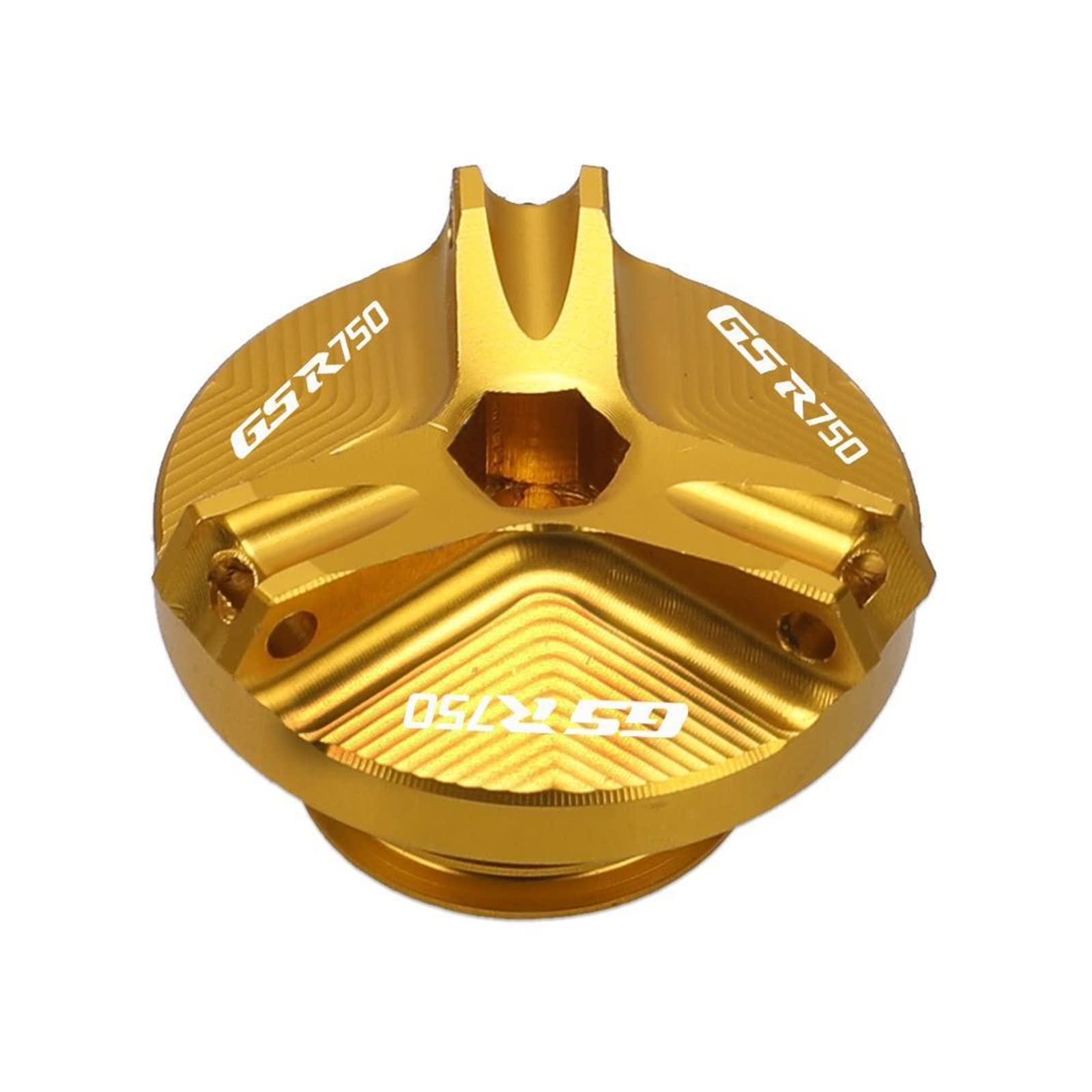 TRNMOP Otorcycle Engine Plug Modified Tank Covers Fuel Cap Öldeckel Öldeckel Kraftstofffilter Für Suzuki GSR750 1960-2016(Gold) von TRNMOP