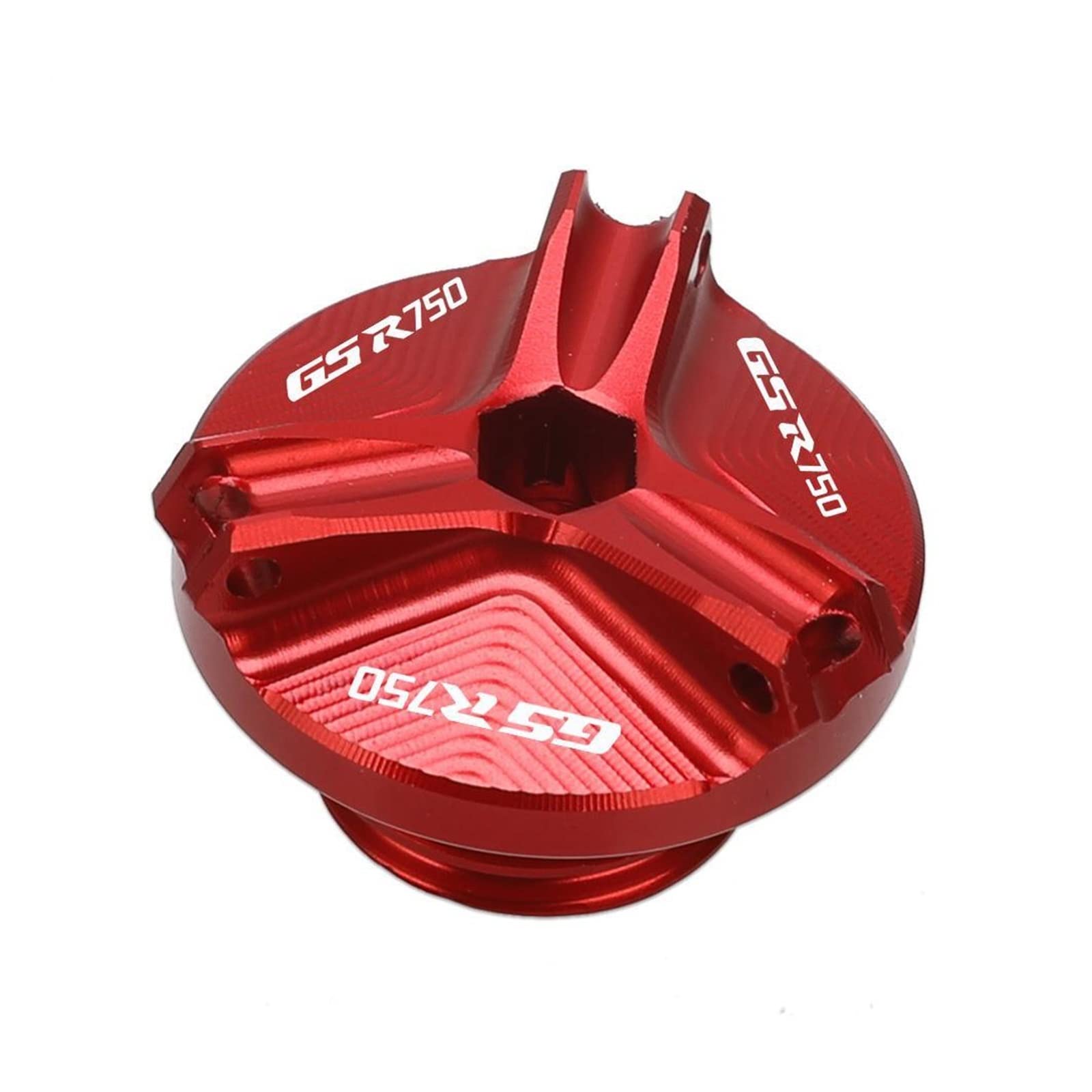 TRNMOP Otorcycle Engine Plug Modified Tank Covers Fuel Cap Öldeckel Öldeckel Kraftstofffilter Für Suzuki GSR750 1960-2016(ROT) von TRNMOP