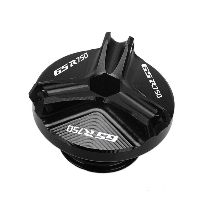 TRNMOP Otorcycle Engine Plug Modified Tank Covers Fuel Cap Öldeckel Öldeckel Kraftstofffilter Für Suzuki GSR750 1960-2016(SCHWARZ) von TRNMOP