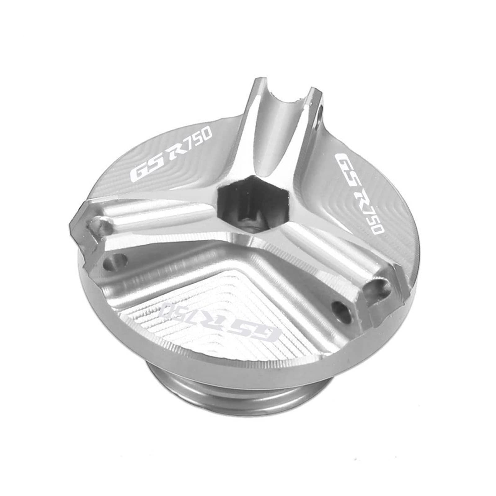 TRNMOP Otorcycle Engine Plug Modified Tank Covers Fuel Cap Öldeckel Öldeckel Kraftstofffilter Für Suzuki GSR750 1960-2016(Silber) von TRNMOP