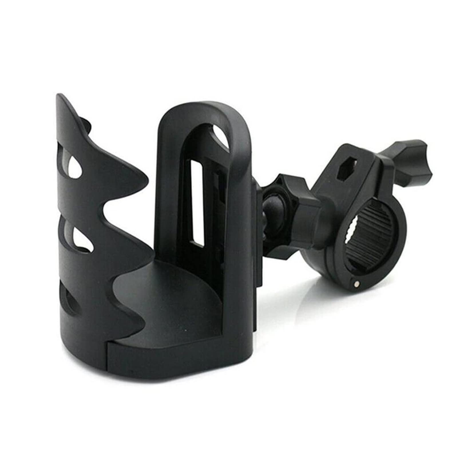 TRNMOP Universal-Motorrad-Fahrrad-Wasserbecher-Flaschenhalter-Getränkehalter-Verstellbarer Drehständer(SCHWARZ) von TRNMOP