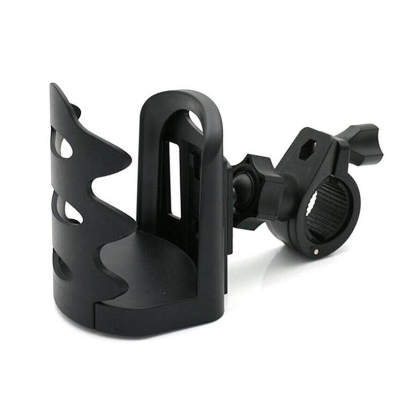 TRNMOP Universal-Motorrad-Fahrrad-Wasserbecher-Flaschenhalter-Getränkehalter-Verstellbarer Drehständer(SCHWARZ) von TRNMOP
