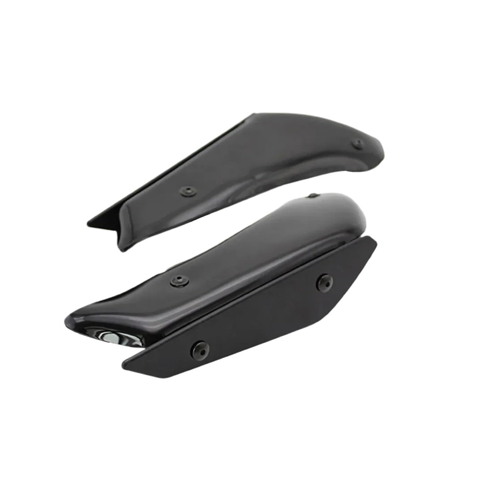 TROGPYXG Kompatibel mit Kawasaki Ninja ZX6R 636 ZX 6R 636 ZX-6R Motorradverkleidungsteil Aerodynamischer Flügelsatz Fester Winglet-Verkleidungsflügel(Black) von TROGPYXG