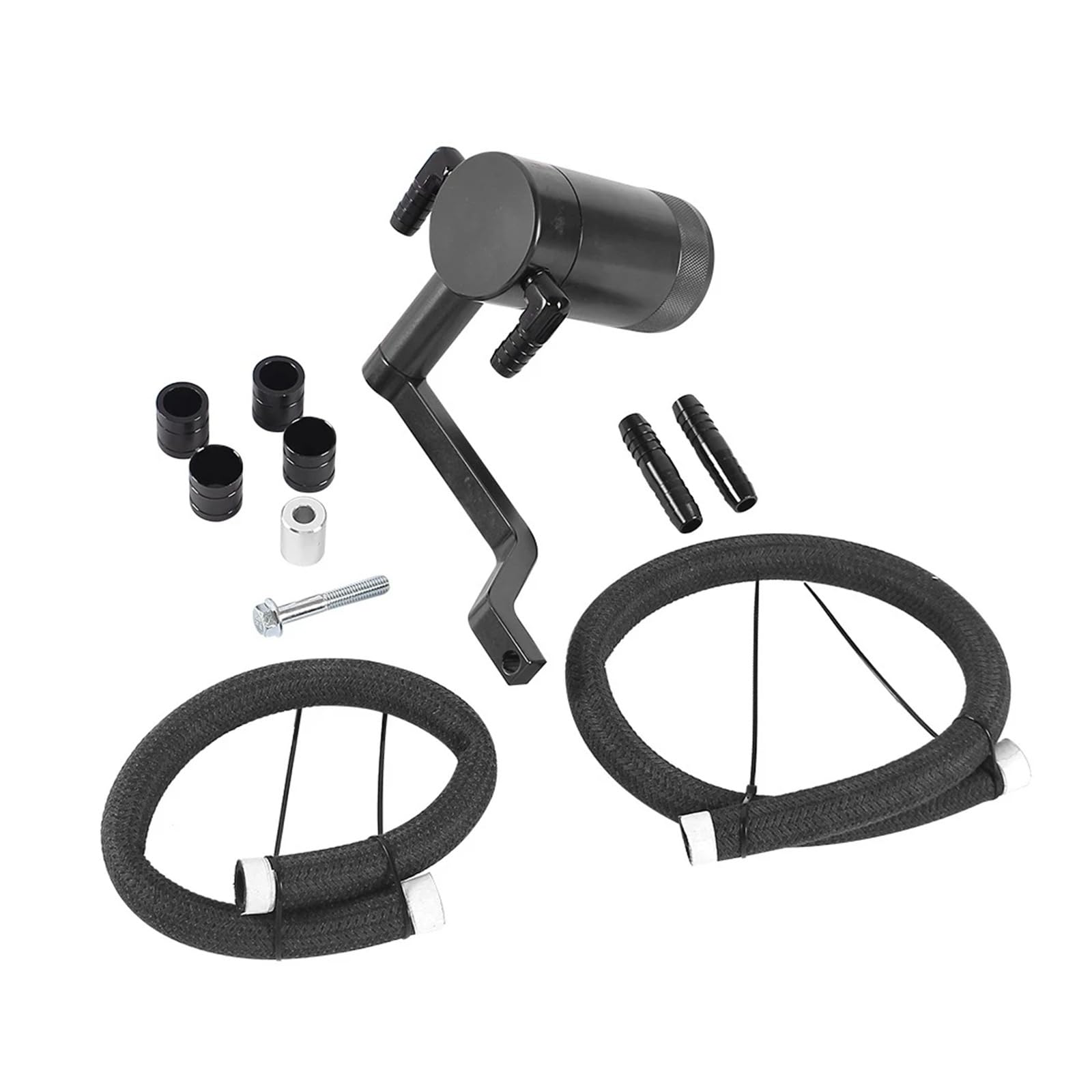 Billet-Ölauffangbehälter-Technologie mit Z-Halterung, Scat Pack-Ölauffangbehälter for 6,4 l Challenger Charger 2011–2021(Black) von TROIOIUM