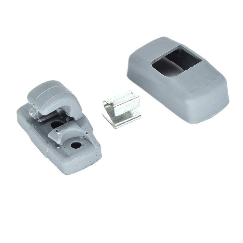 TROIOIUM 1 stück Grau Front Sonnenblende Haken Clips Halterung for XL Arosa Ibiza 6L ST Leon 1M 1P Toledo 5P Alhambra Cordoba Vario von TROIOIUM
