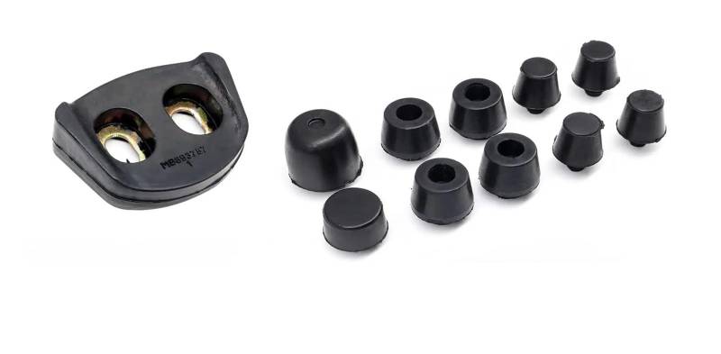 TROIOIUM 11 Stücke Autotürdämpfer Männlich Pufferpolster Anschlagpuffer Stoßdämpfer Gummi for Montero MB893757 V31 V32 V33 V43 V45 V73 V77 von TROIOIUM