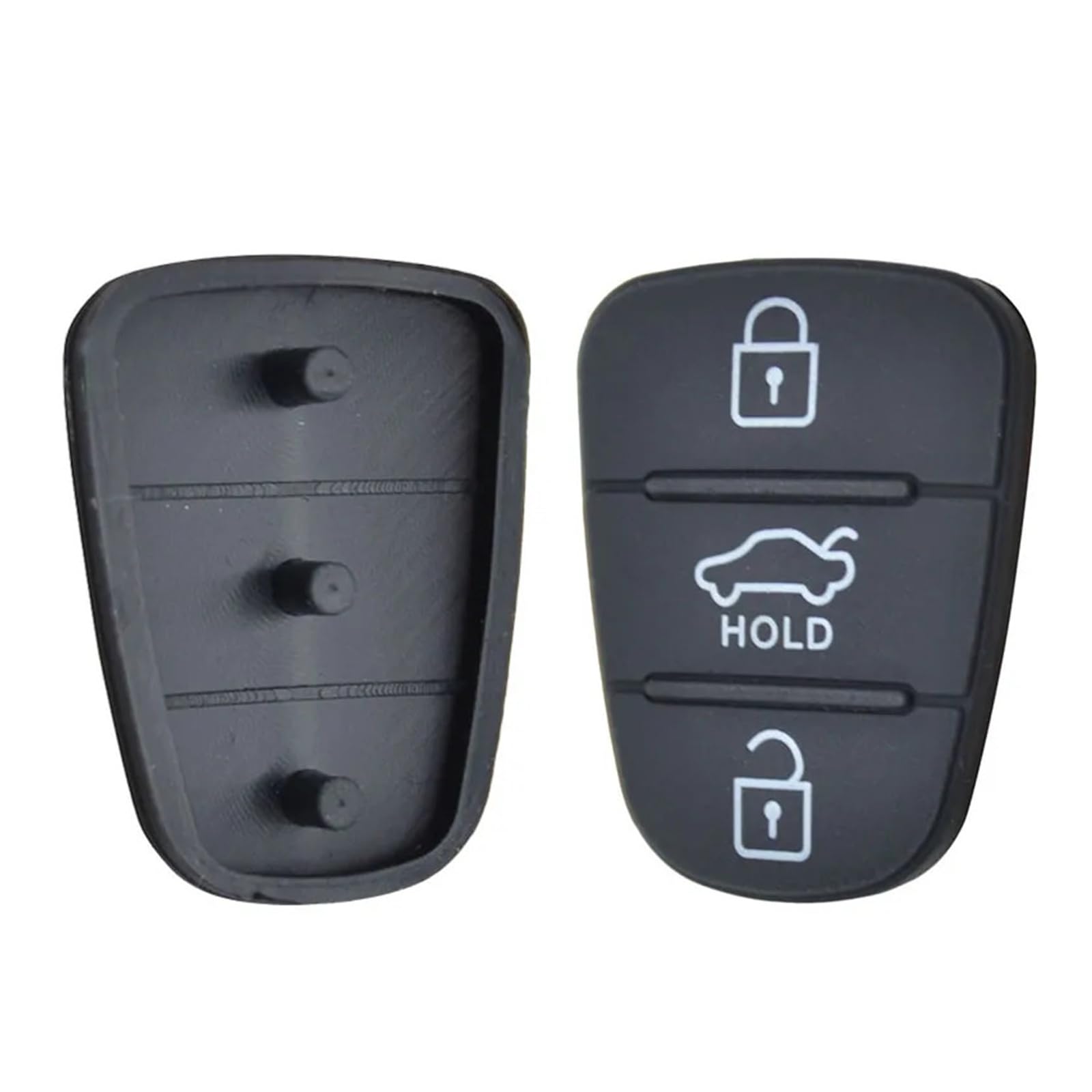 TROIOIUM Ersatz-Gummi-3-Tasten-Pad for Soul Sportage for i20 i30 Remote Key Fob Shell TROIOIUM Ersatz-Gummi-3-Tasten-Pad for Soul Sportage for i20 i30 Remote Key Fob Shell von TROIOIUM