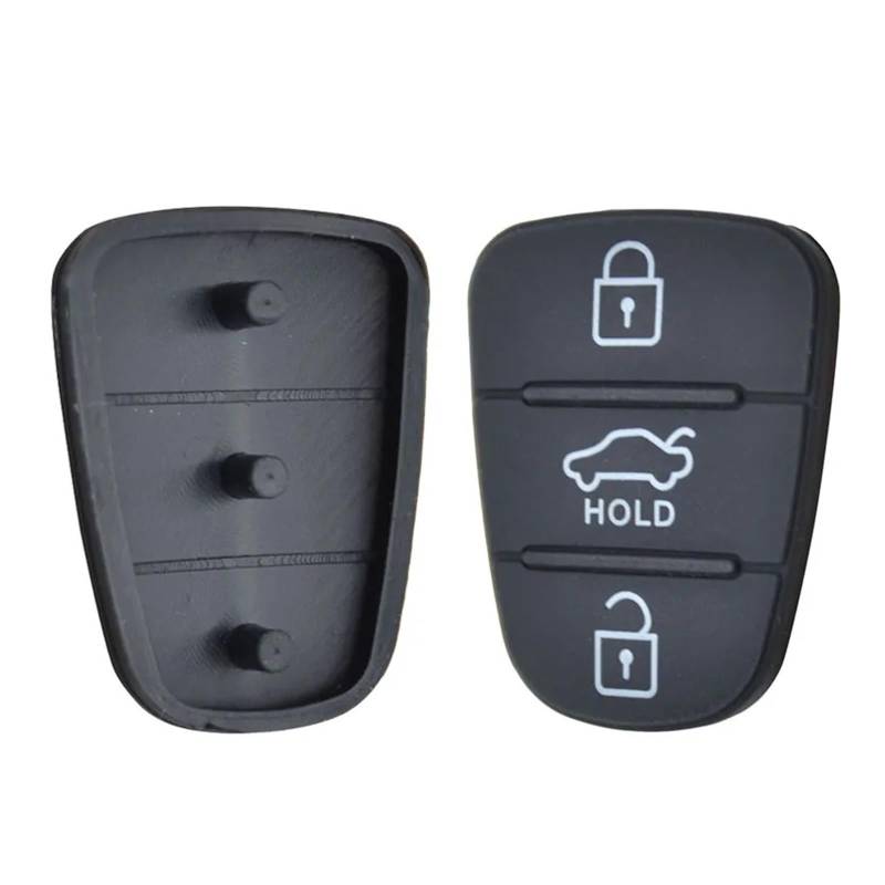 TROIOIUM Ersatz-Gummi-3-Tasten-Pad for Soul Sportage for i20 i30 Remote Key Fob Shell von TROIOIUM