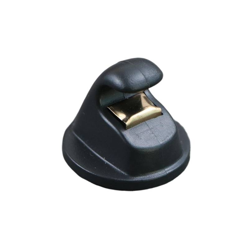 TROIOIUM Grauer Sonnenblenden-Clip-Hakenhalter for Golf 7 MK7 2013+ B8 Polo T-Cross 2016+ 5G0857561B(Black 1Pcs) von TROIOIUM