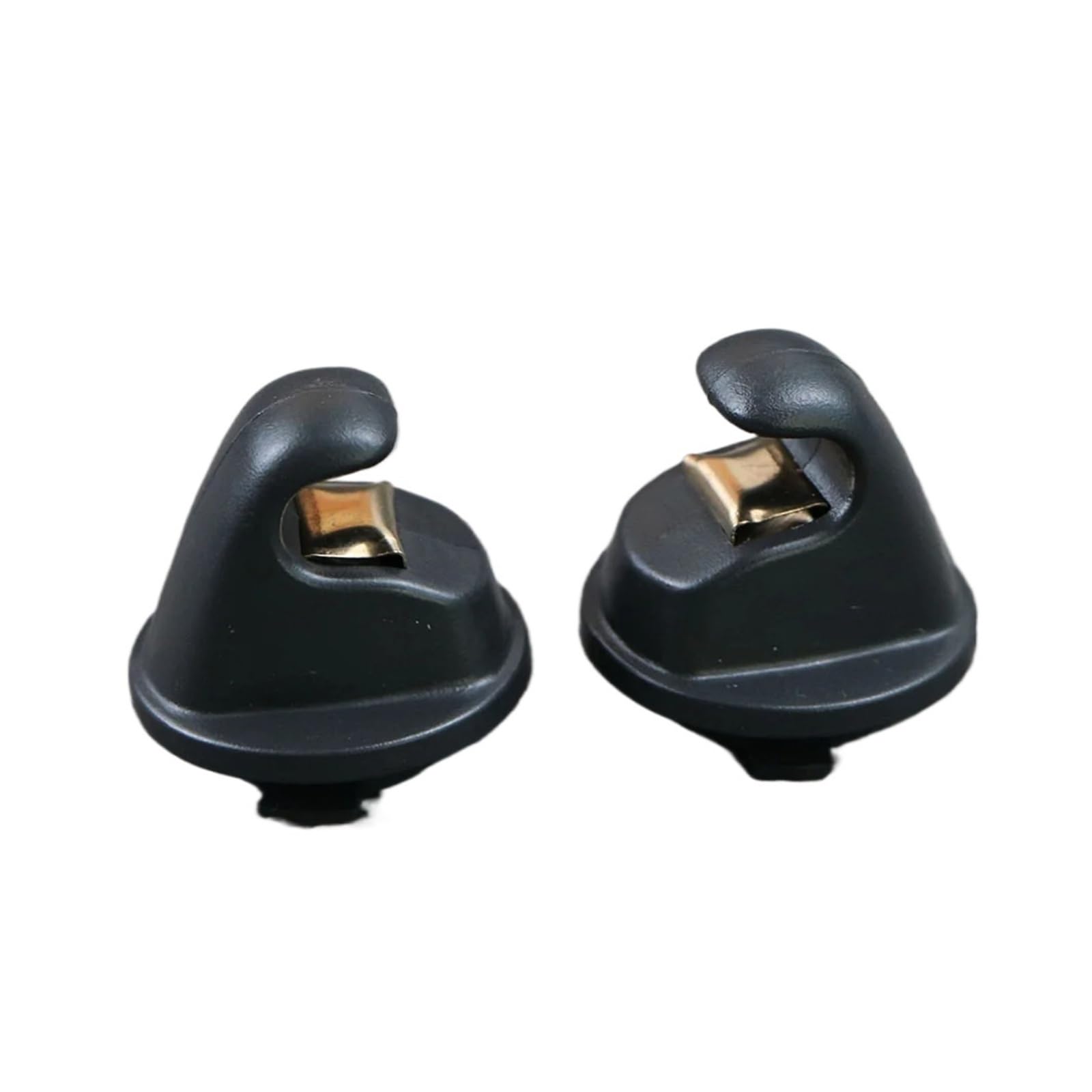 TROIOIUM Schwarz oder Grau, 2 Stück Sonnenblenden-Clip-Hakenhalter 5G0857561B for Golf 7 MK7 2013+ B8 Polo T-Cross(Black 2Pcs) von TROIOIUM