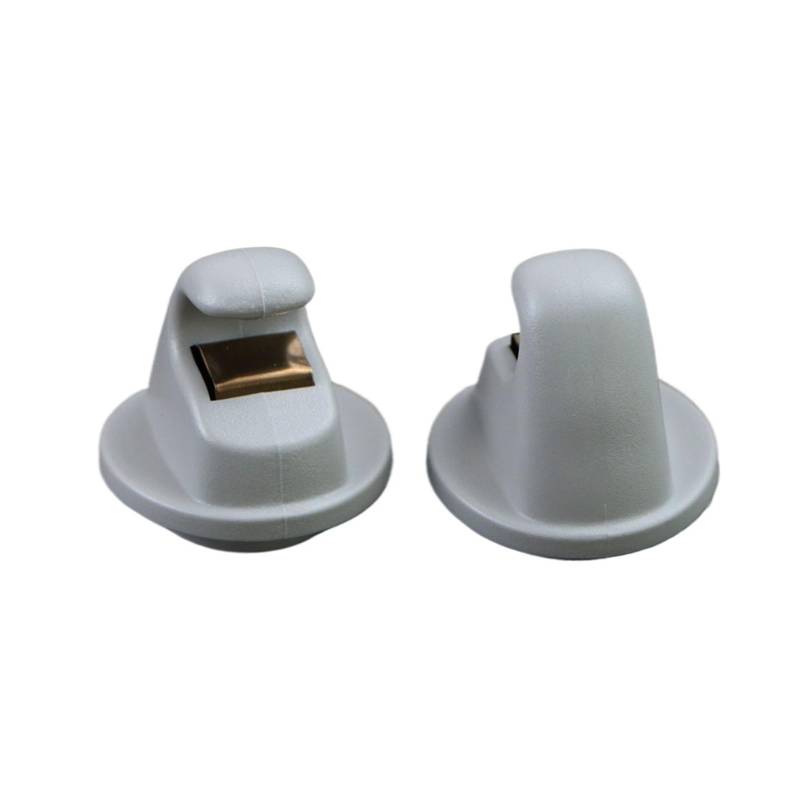 TROIOIUM Schwarz oder Grau, 2 Stück Sonnenblenden-Clip-Hakenhalter 5G0857561B for Golf 7 MK7 2013+ B8 Polo T-Cross(Grey 2Pcs) von TROIOIUM