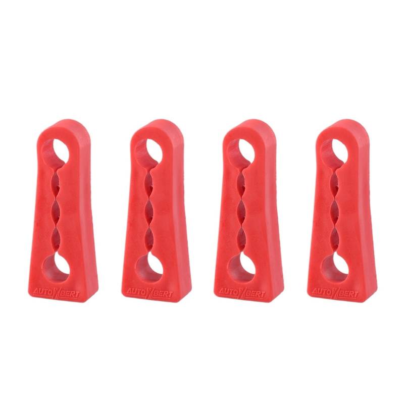 TROIOIUM Sound Dämpfer Türschloss Puffer for Lancer Outlander ASX Montero Shogun Sport L200 Tür Stürmer Deaf Lücke Dichtung(rot) von TROIOIUM