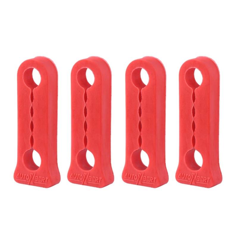 TROIOIUM Stoßdämpfer Gummi for CRV Civic Jazz Fit HRV BR-V Stream Befreit Türschloss Sturm Puffer Dämpfung(rot) von TROIOIUM