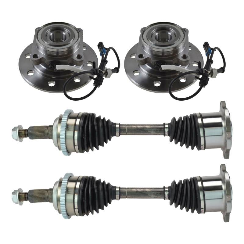 TRQ Antriebsstrang-Set vorne, kompatibel mit Chevrolet K1500 K2500 GMC 1996–1997 von TRQ