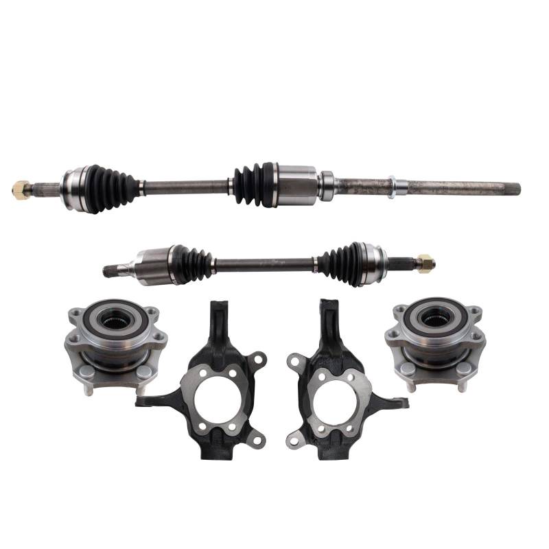 TRQ Antriebsstrang-Set vorne, kompatibel mit Nissan Rogue, Baujahr 2014–2015 von TRQ