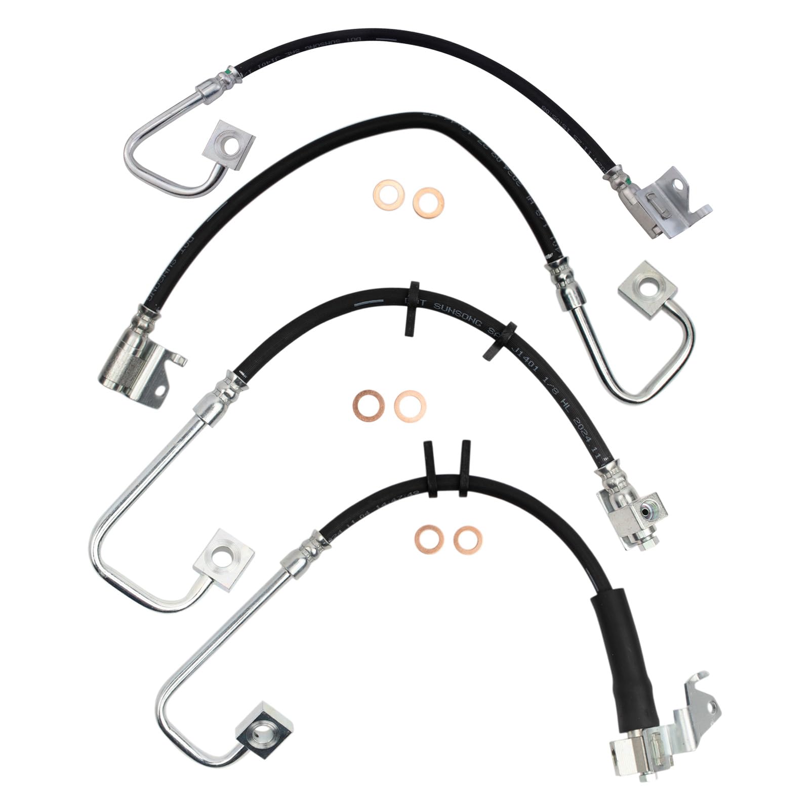 TRQ Bremsschlauchsatz kompatibel mit Jeep Grand Cherokee 2006-2010 TRQ Bremsschlauchsatz kompatibel mit Jeep Grand Cherokee 2006-2010 von TRQ