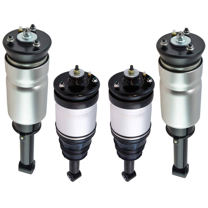 TRQ Luftfederungs-Set vorne und hinten, kompatibel mit Land Rover LR3 2010-2016 LR4 2006-2013 Range Rover Sport von TRQ