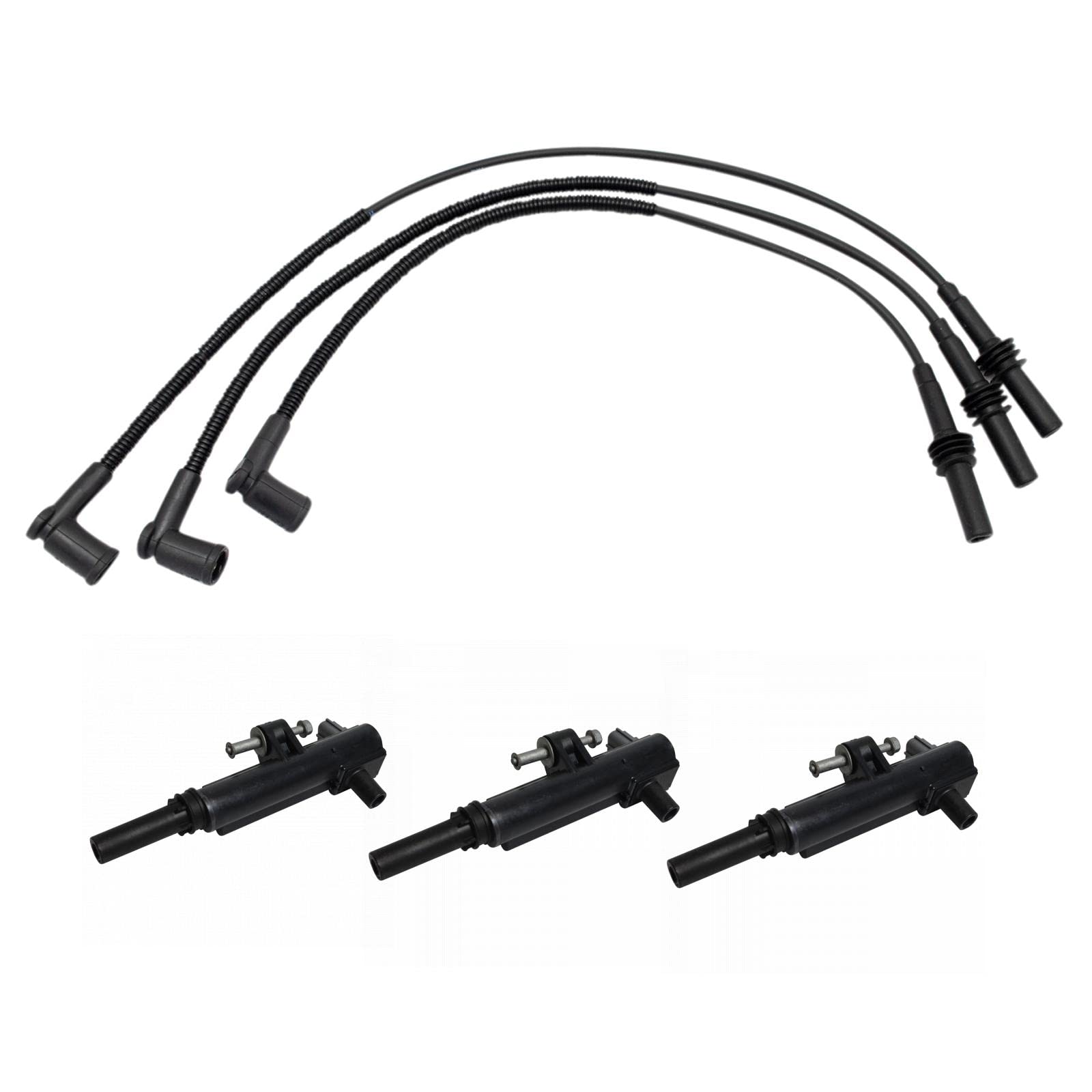 TRQ Motor-Zündspule & Zündkerzen-Draht-Set für Dodge Jeep Ram V6 3,7 l TRQ Motor-Zündspule & Zündkerzen-Draht-Set für Dodge Jeep Ram V6 3,7 l von TRQ