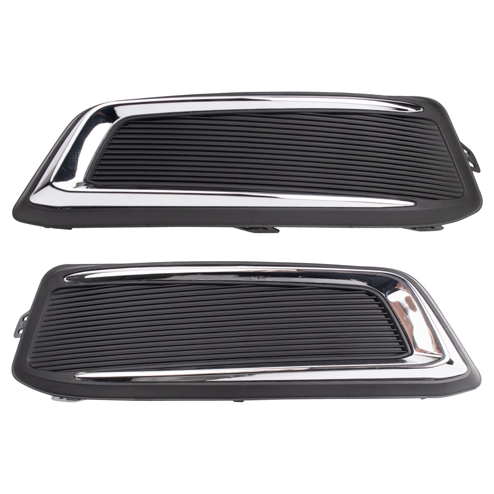 TRQ Nebelscheinwerfer-Abdeckungs-Set, Nebelscheinwerferabdeckungs-Set, Chrom und Schwarz, kompatibel mit Chevrolet Impala GM1038145 GM1039145 TRQ Nebelscheinwerfer-Abdeckungs-Set, Nebelscheinwerferabdeckungs-Set, Chrom und Schwarz, kompatibel mit Chevrolet Impala GM1038145 GM1039145 von TRQ