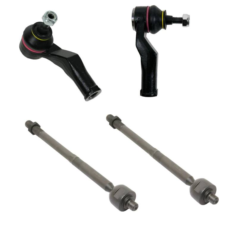 TRQ Spurstangenset vorne kompatibel mit Volvo C30 2006-2013 C70 2004-2011 S40 2005-2011 V50 von TRQ