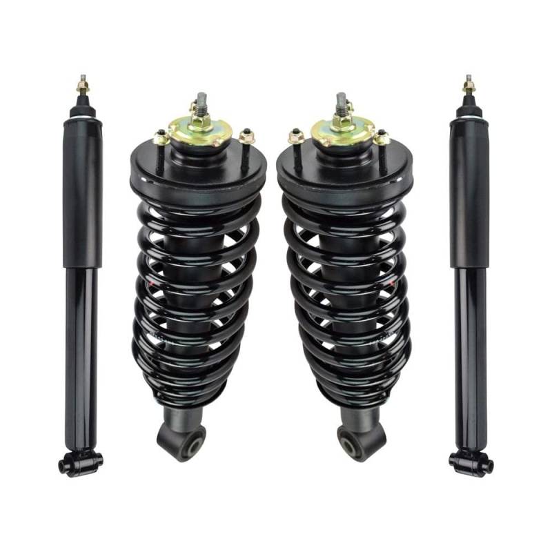 TRQ Stoßdämpferfeder vorne hinten Kit 4er Set kompatibel mit Crown Victoria Grand Marquis Town Car von TRQ
